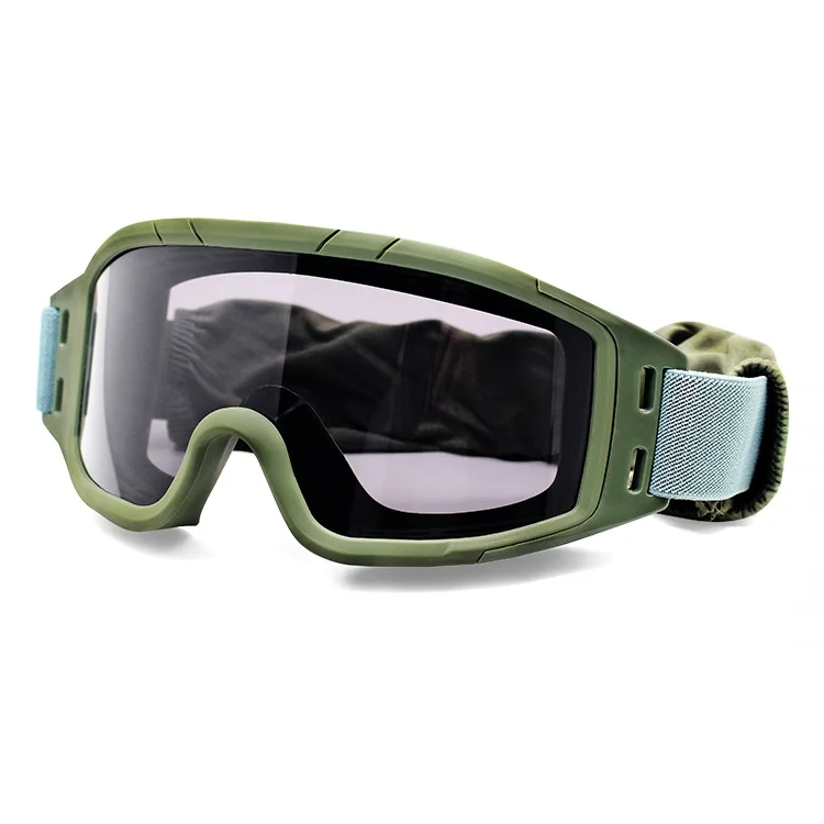EN166 Ballistic Sunglasses Adult Tactical Goggles With PC Frame Safety Glasses for Shooting Protection Size