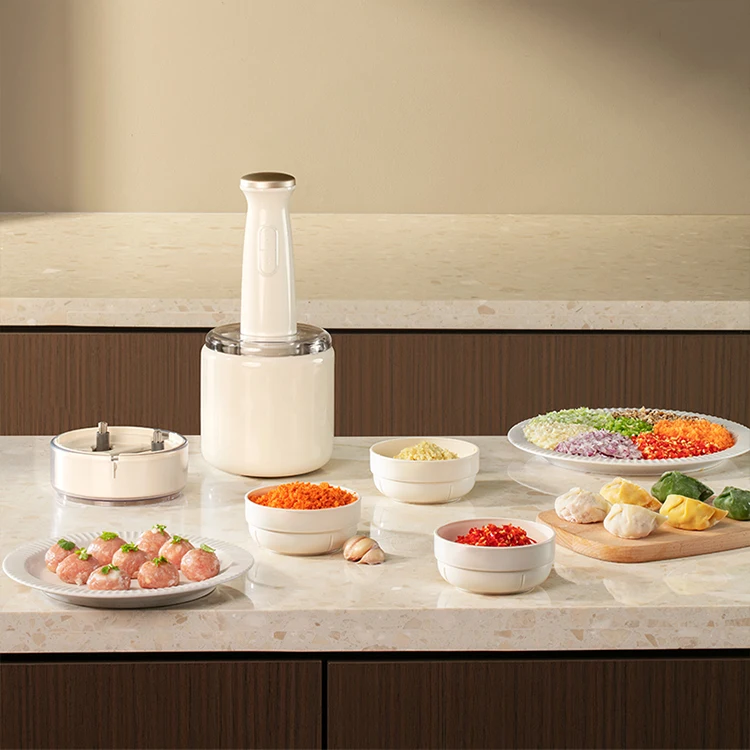 New Arrival Low Noise Multi-Function Double-Layered Electric Food Processor Wet And Dry