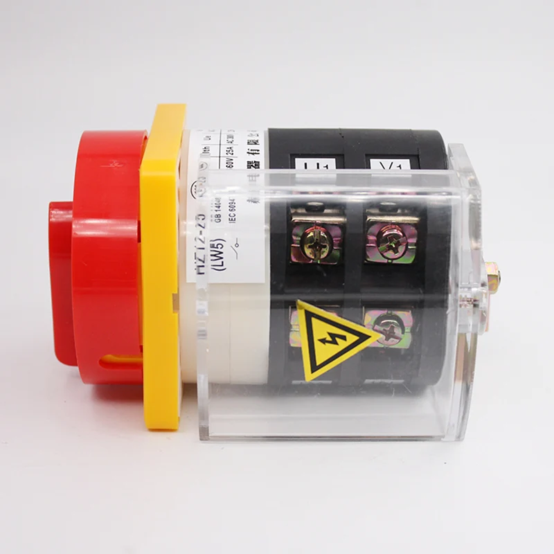 HZ12-25/04 25A Changeover Rotary Cam Switch Selector 2 position circuit breaker switch OEM ODM