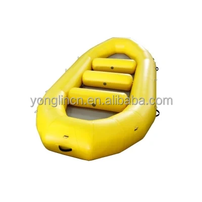 Self Bailing Whitewater River Water Play 0.9/1.2mm PVC Drifting Inflatable Raft Boat For Sale