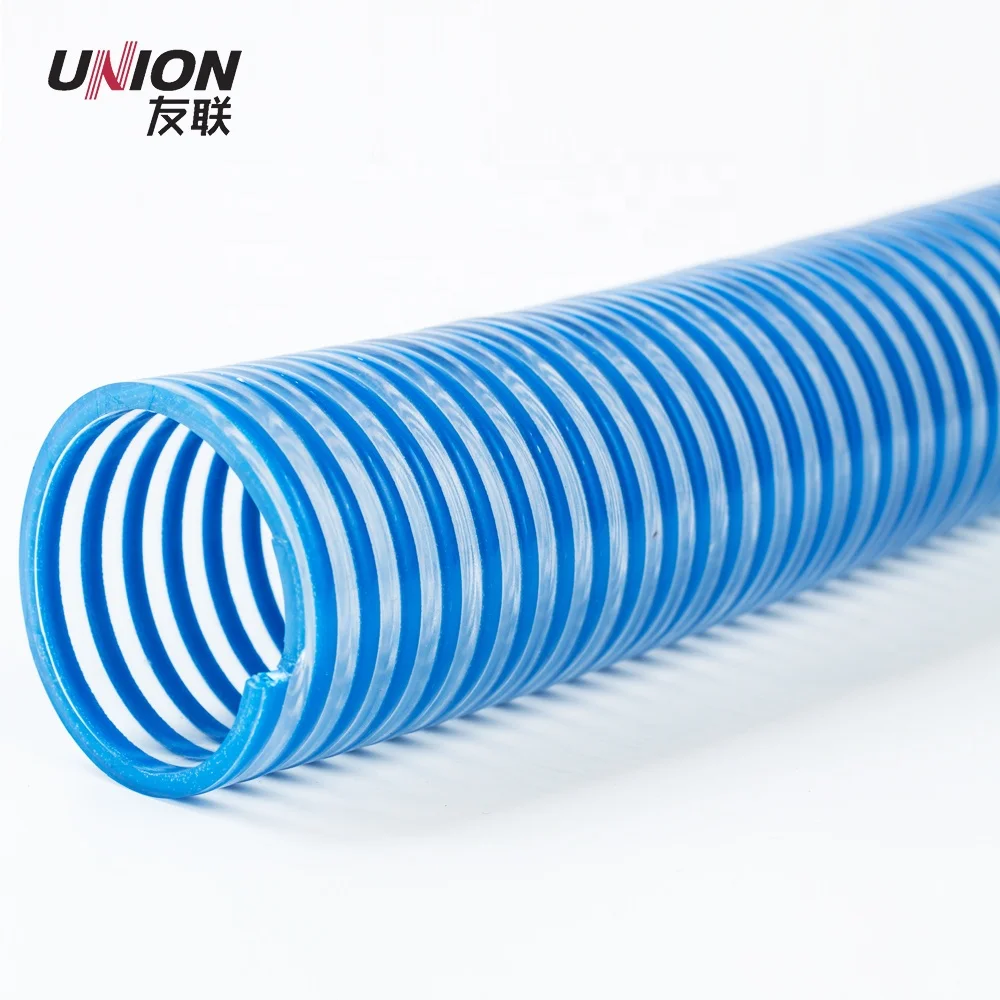 Colorful  Big Size  High Pressure  PVC Corrugated Suction  Hose with good quality