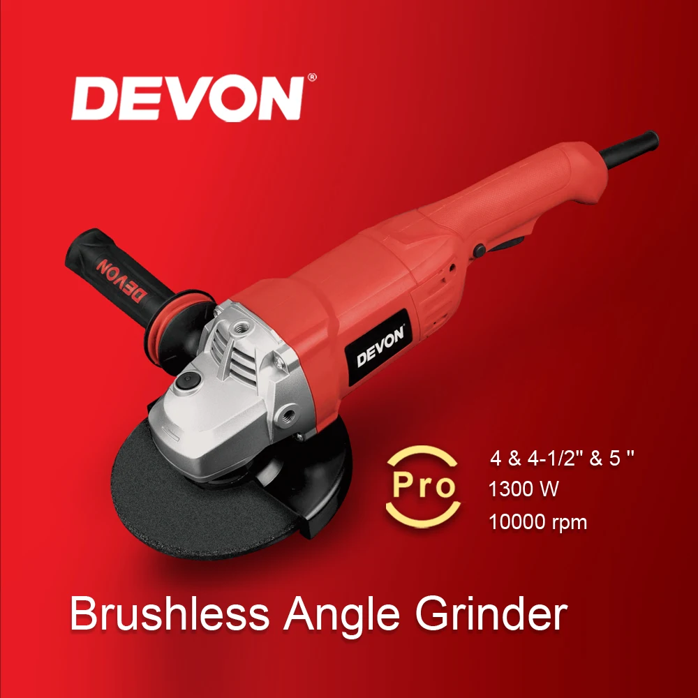 DEVON 100mm Brushless Rotery Hand Professional Power Tool Angle Power Tools Angle Grinder
