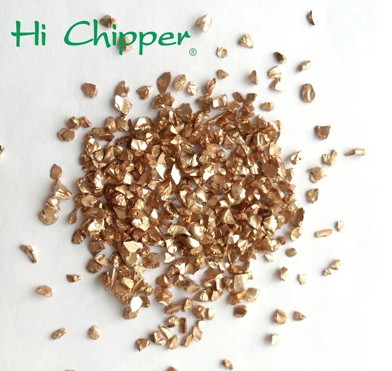2-4mm silver coated glitter coated glass chips for floor and slab