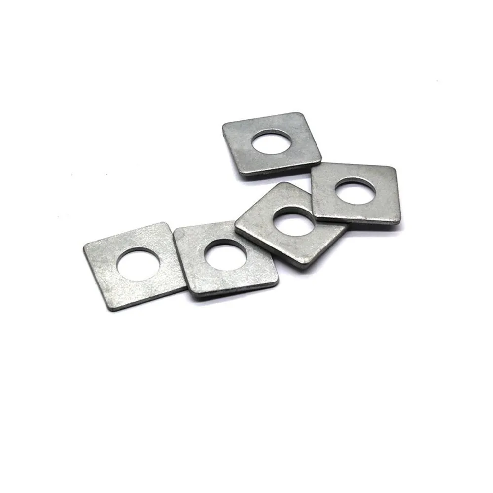 Factory Supplier Flat Square Washer Finished Zinc Plated Carbon