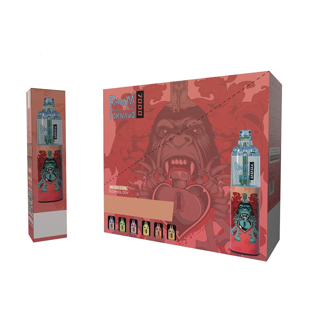 2021 tornado randm tornado 7000 battery charging best selling gift box for e-cigarette randm tornado 7000