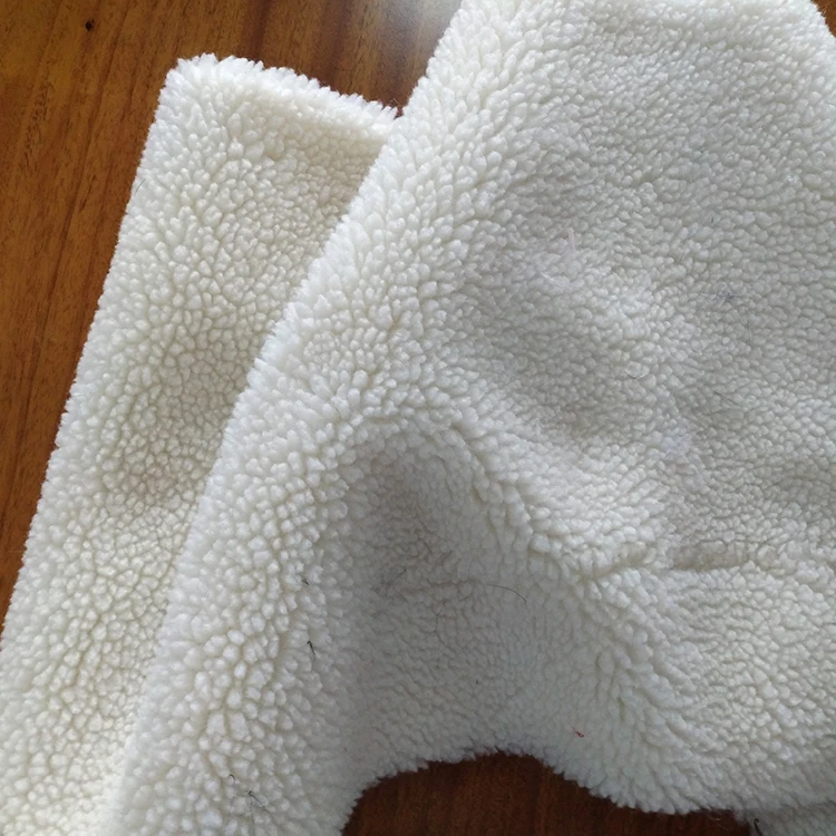 Роскошные белые короткие волосы 100% полиэстер шерстяная ткань из искусственного меха ягненка