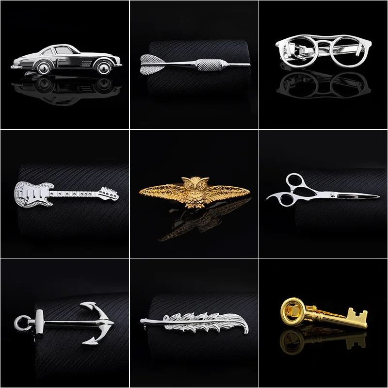 NEW Mens Copper Tie Bar Necktie Pin Clasp Clamp Wedding Charm Creative Gifts Clip High QualityMensGifts Jewelry
