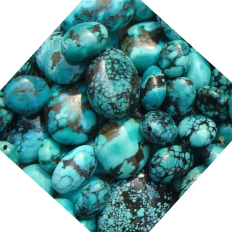 Natural Turquoise Oval Beads Wholesale Beads turquoise jewelry