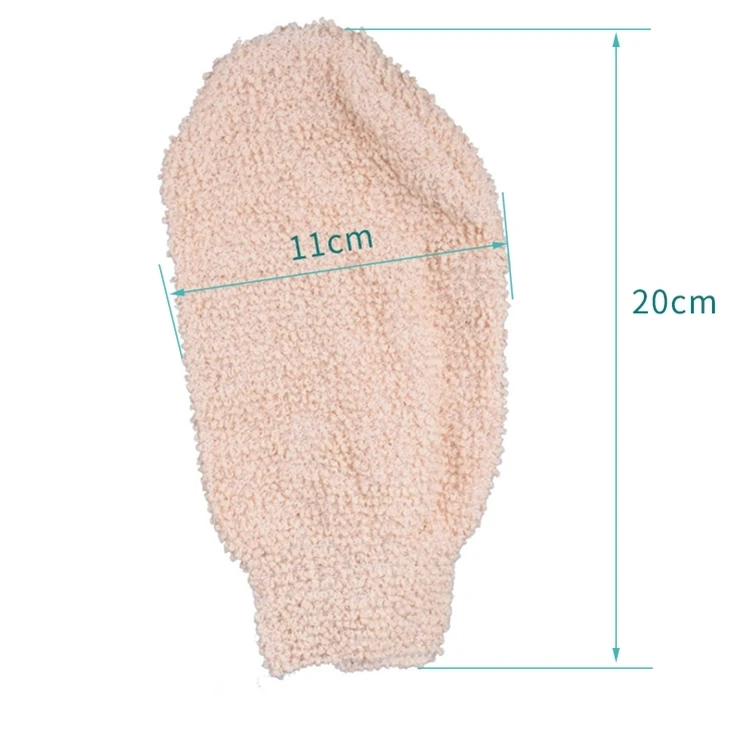 Eco-Friendly  Natural Plant Fiber Hemp Body Bath mitt Exfoliating Hand Scrubber Glove