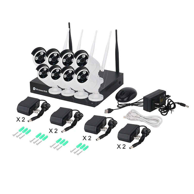 Saikiot 2MP 3MP 5MP CCTV камеры видеонаблюдения NVR Камера системы беспроводной Wi-Fi безопасности Kit Tuya