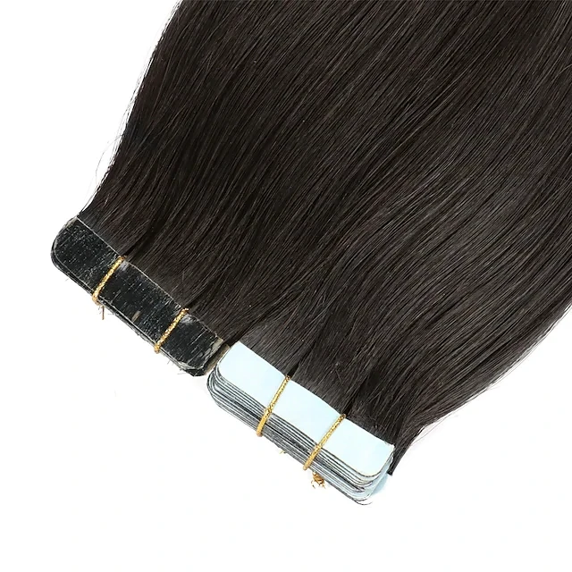 Hot Sale 12A Remy Indian Double Drawn Blond Tape Ins Raw Virgin 100% Natural Tape In Human Hair Extension