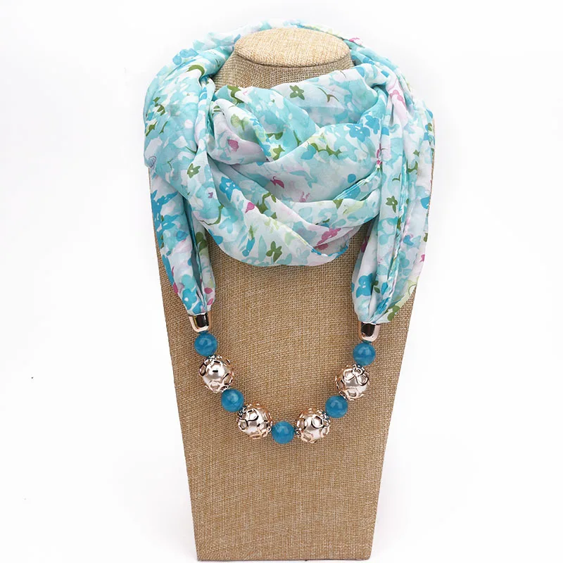 fashion pattern printed necklace scarf hijab