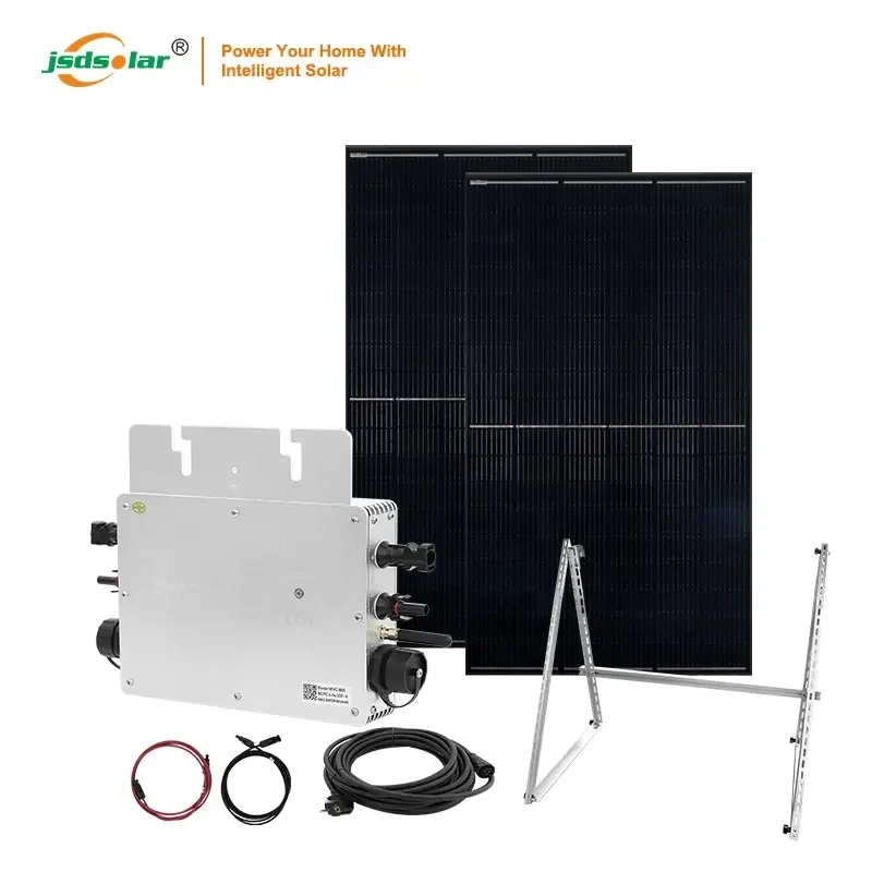 Jsdsolar Best Balcony Power Plant 600w 800w 1200w Balkonkraftwerk Solar Power System Kit Set with Storage Battery and Inverter