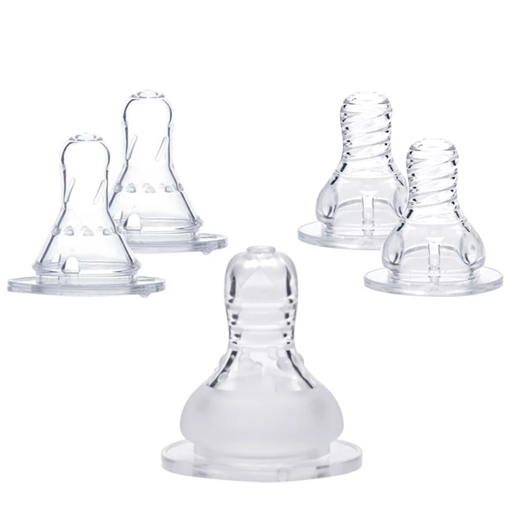 Wide Standard neck Medical Grade Silicone bottle nipple baby milk bottle pacifier