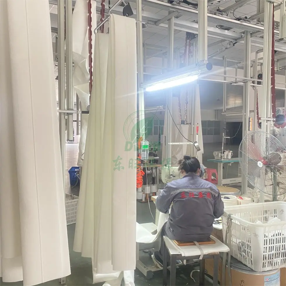 China industrial high filtration accuracy PET filter cloth size customized micron dust filter bag replacement