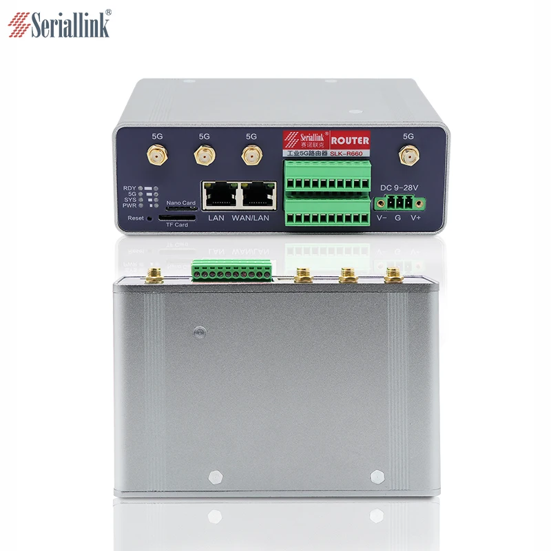 industrial 4G router Unlocked 4G LTE Modem Router with SIM TF Card  Slot and with  RS232 RS485 serial ports