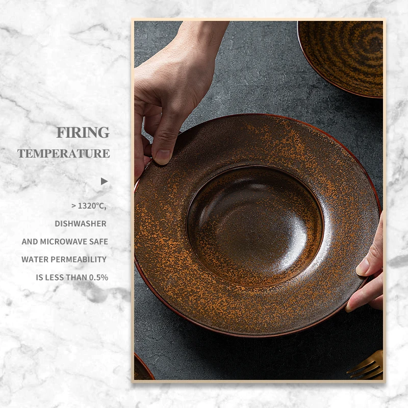
Factory Direct China Wholesale Ceramic Deep Plates Restaurant Porcelain Pasta Plate Hotel Ceramics Soup Plate 