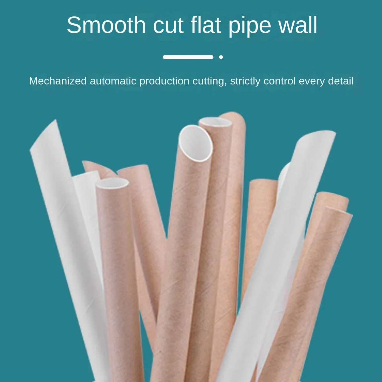 Eco friendly disposable kraft paper straw biodegradable bubble tea paper straw Individually wrapped paper drinking straw