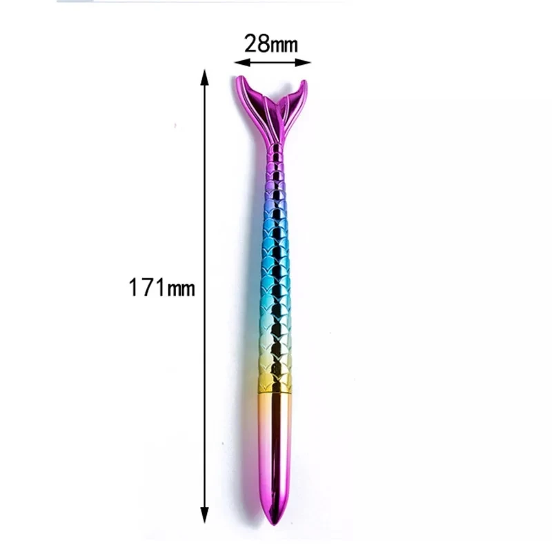 creative lovely Office Stationery Gift Pen Rainbow Color Body Cartoon Mermaid gel Pen For Kids