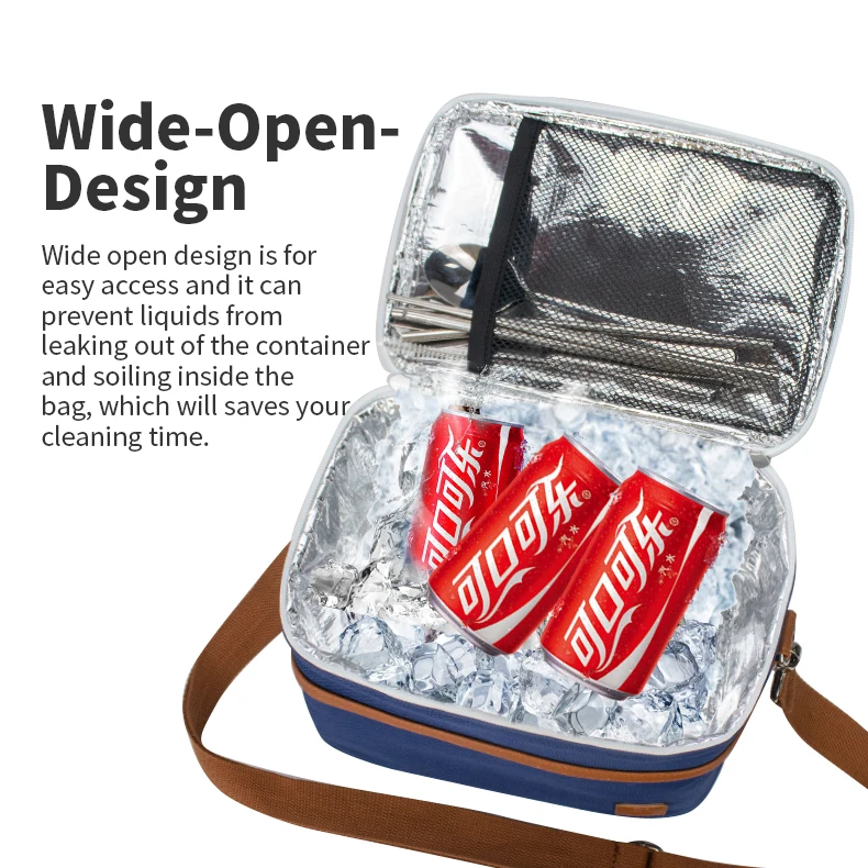 Custom Eco Friendly Portable Girls Food Cooler Box Tote Women Insulated Lunch Bag