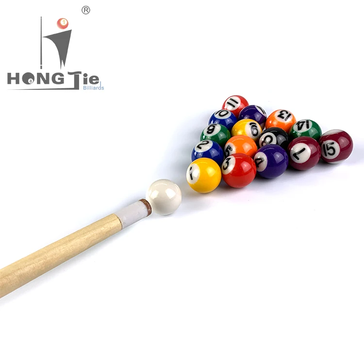 
Hongjie Billiards Factory Direct Sale Cheap Price One Piece Style Mini Billiards Pool Cue 50cm 