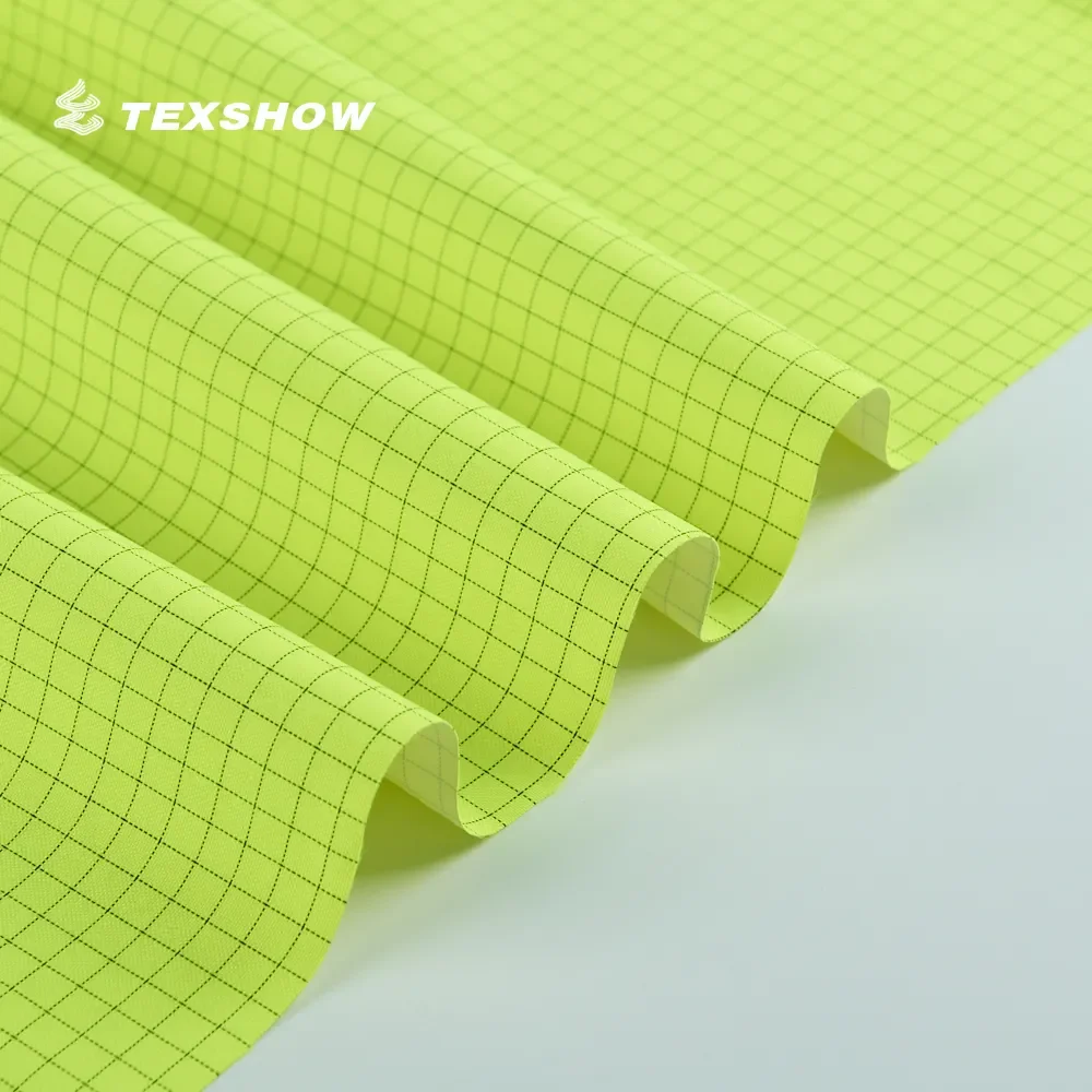 Tarp Fireproof polyester anti-static carbon conductive 300D DTY FR oxford fabric for firemen clothing uniforms