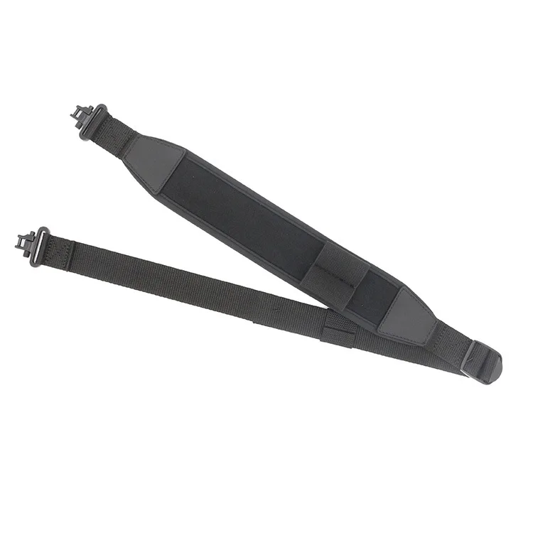 Черный плечевой ремень для стрельбы охотничий ремень Слинг неопреновый ремень для удочки Тактический ремешок двухточечный охотничий ремень