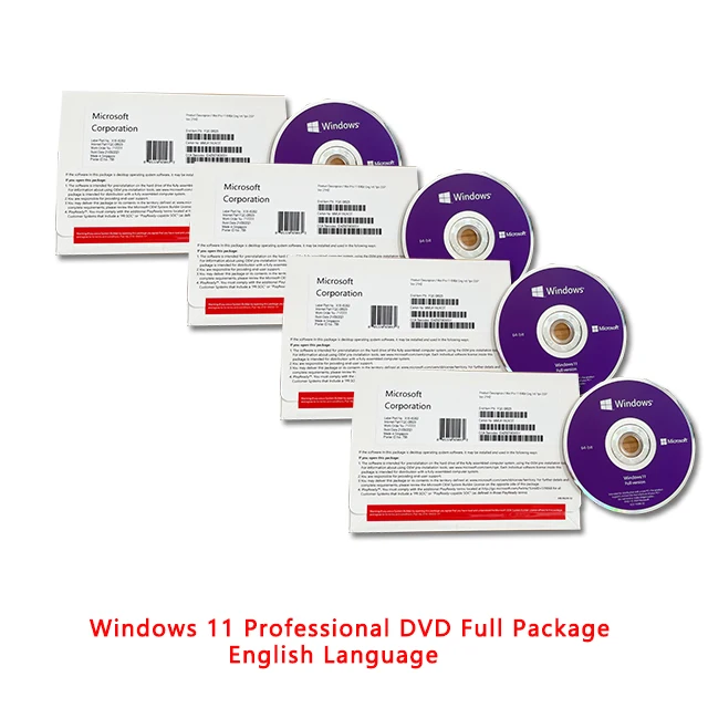 Windows 11 Professional   OEM DVD Full Package English  Language  DHL Free Shipping Win 11  Pro Latest Version(1 set= 10 pcs)