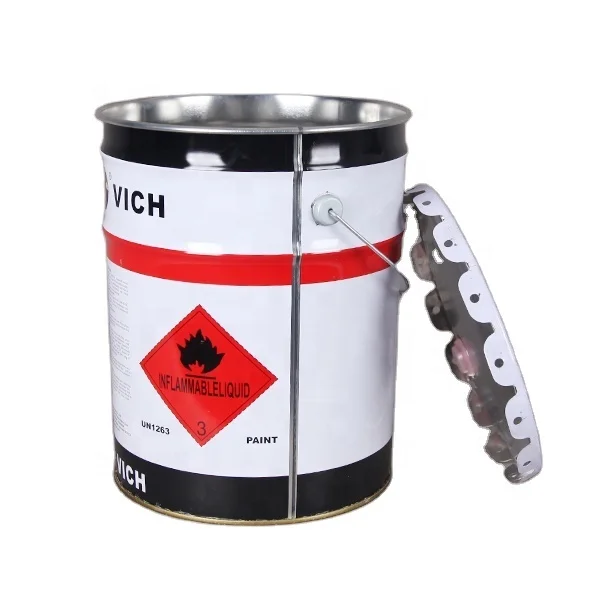 
metal bucket 20L paint tin pail with lid UN approved 