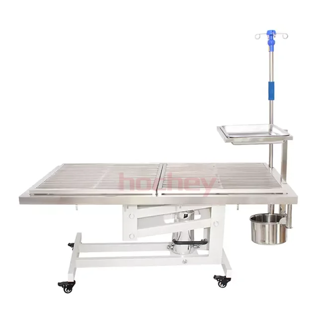 MT MEDICAL  high quality  Veterinary Hospital Stainless Steel Pet Thermostatic Electric Lifting Operating Surgical Table