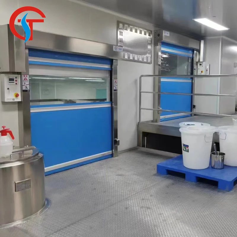 Guangzhou Supplier Automatic PVC Rapid Industry Gate High Speed Rise Rapid Doors China