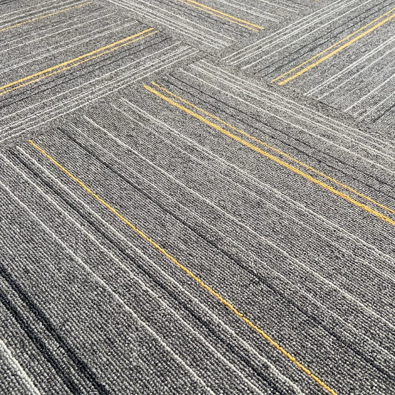 Fireproof non-slip carpet colorful plain square comfortable floor carpet office commercial polypropylene floor carpet tile