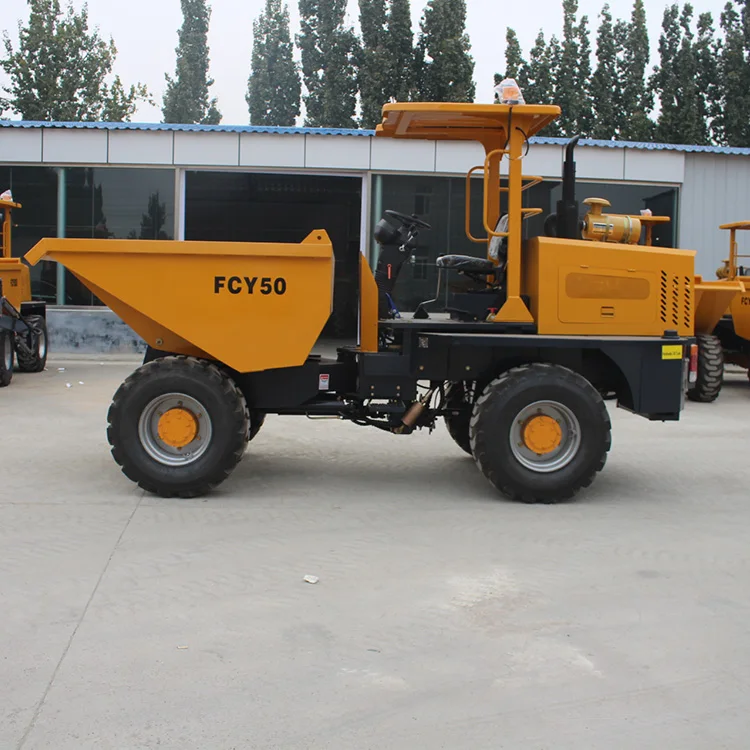 YISHAN MACHINE 5ton FCY50 4X4 hydraulic china small dump truck