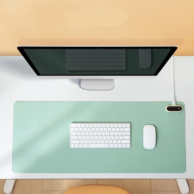 Hot Sell Large 800*330mm AC220V Input Mouse Pads Keep Hands Warm With Smart Remind Function For Working Heat Desk Pads