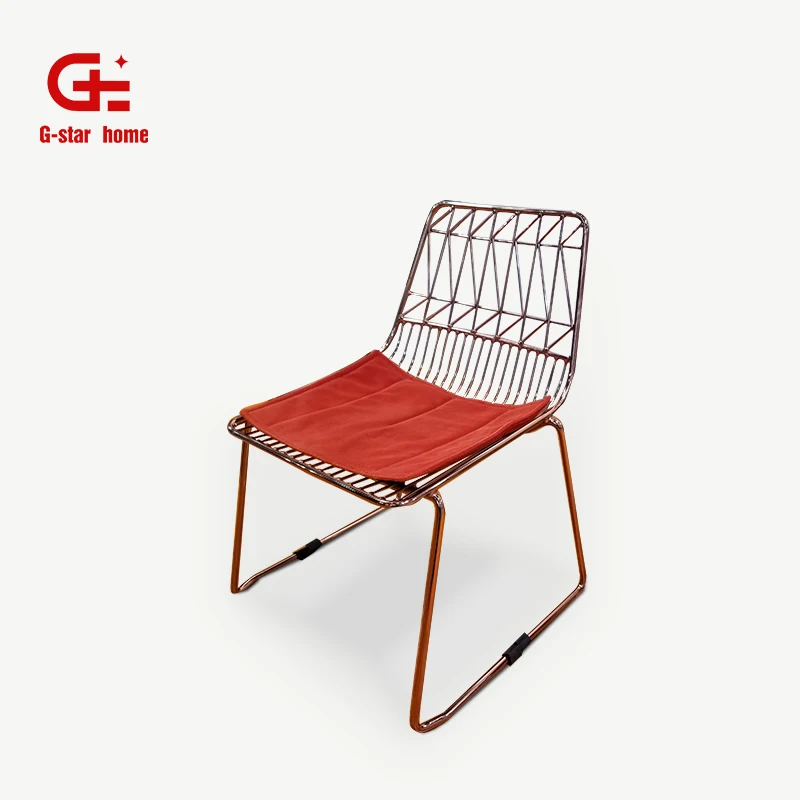 Уличная мебель ER17308, садовый стул, проволочный стул bertoia, дизайнерский сетчатый уличный стул, Штабелируемый