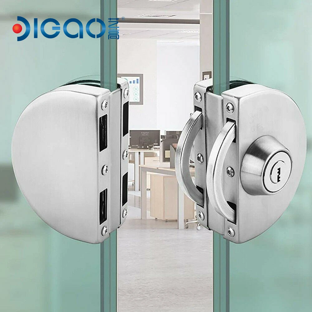 China Manufacturer Frameless Glass Sliding Door Hook Lock European Cylinder