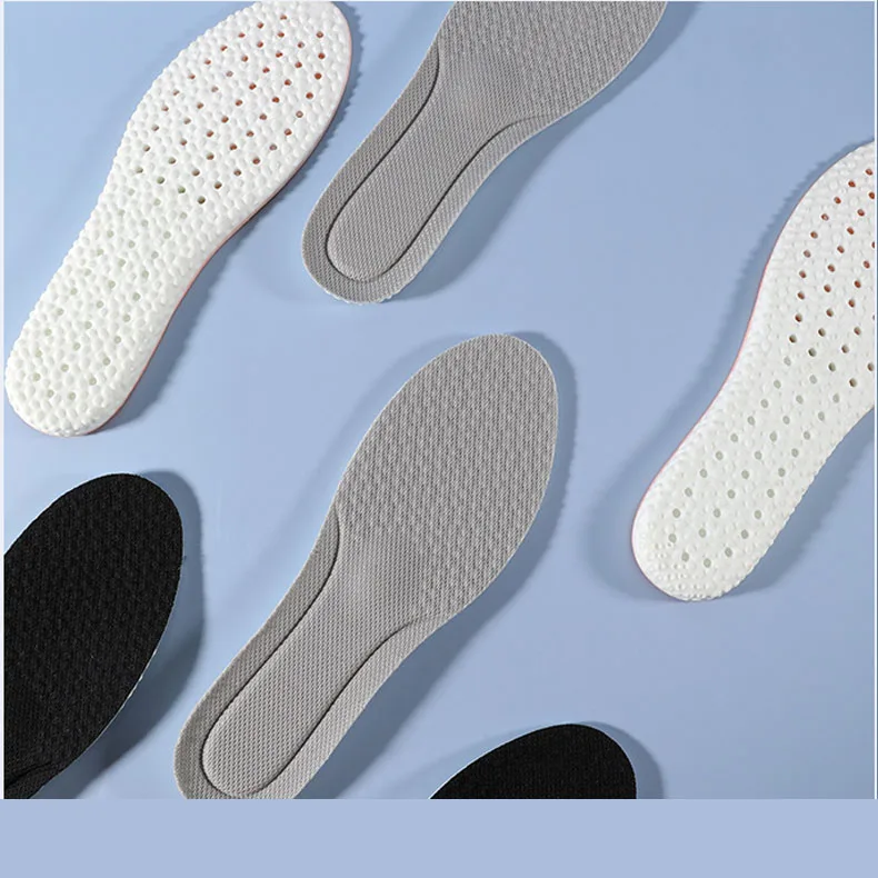 Ultra Soft High Elastic Shock Absorption Silicone Latex PU Foam Insole Sports Gel Insoles For Shoe