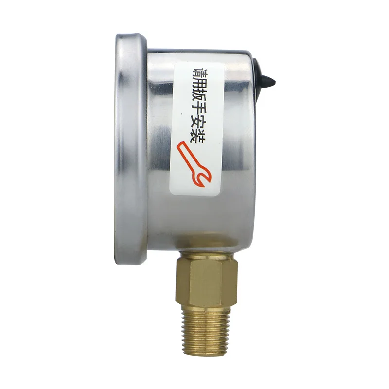 40mm glycerine manometer brass connector 1/8 thread to manometer