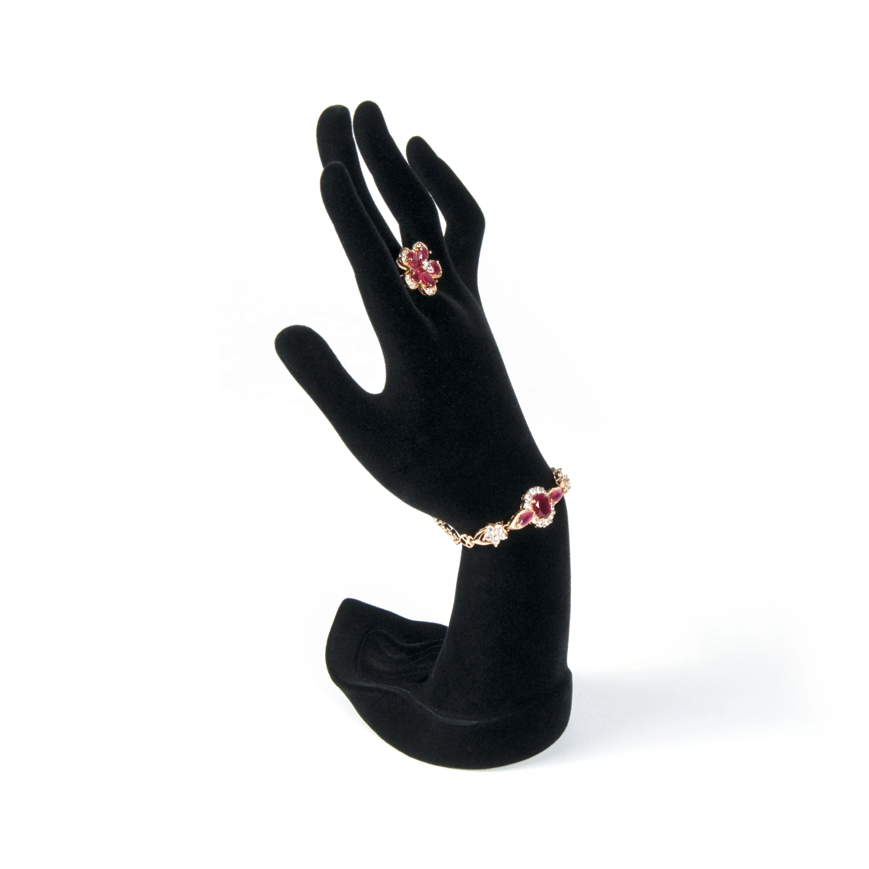 YADAO на заказ китайская фабрика подставка для ювелирных изделий черное кольцо браслет манекен пластиковое Ювелирное дисплей бархатная ручная модель