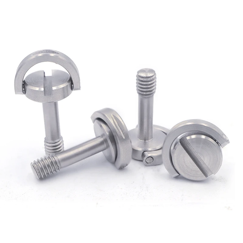 High quality 1/4 5/16 3/8 inch stainless steel screw d-ring for camera tripod monopod quick release plate