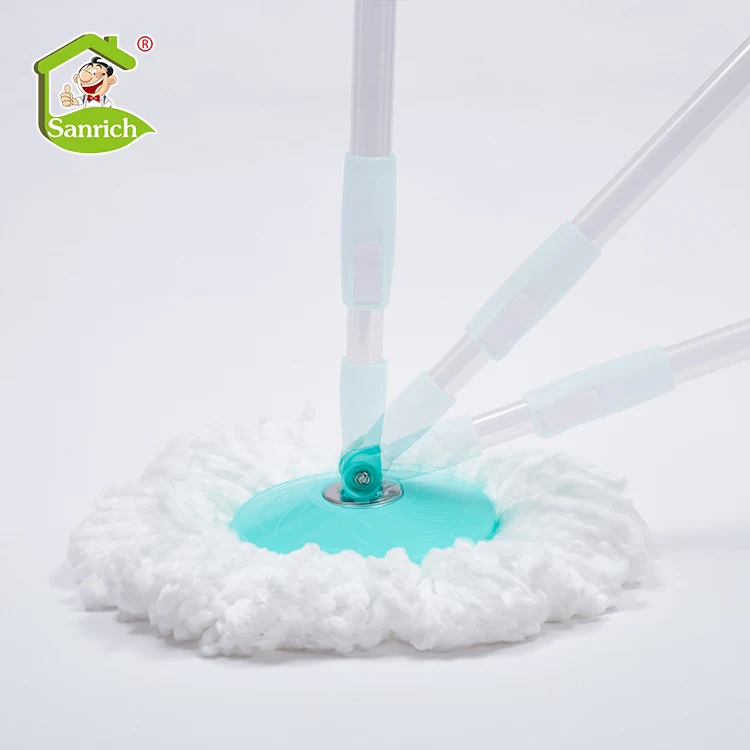 360 magic single bucket and flat mop floor cleaning mop with spin bucket