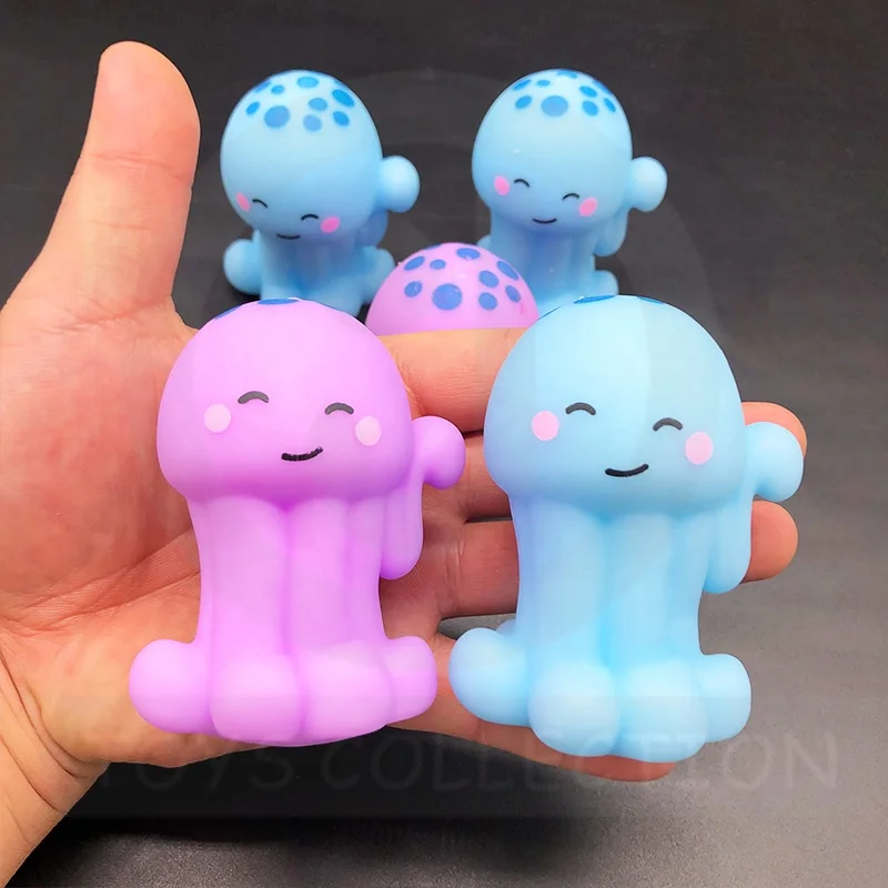 Wholesale Vent Toys Soft Squishy Stretch Flour Squeeze Sea Animal Octopus Stress Ball Toy For Stress Relief