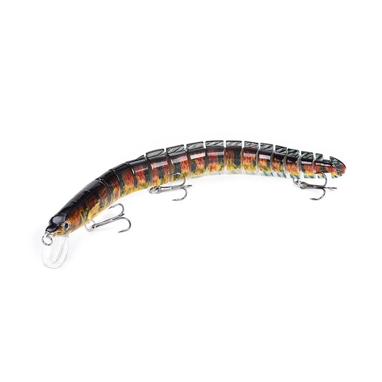 New Arrival strong durable 15 Segmented  Eel Fishing Lure 8inch 29g Hard Plastic Fishing Lure Sinking Fishing Equipment