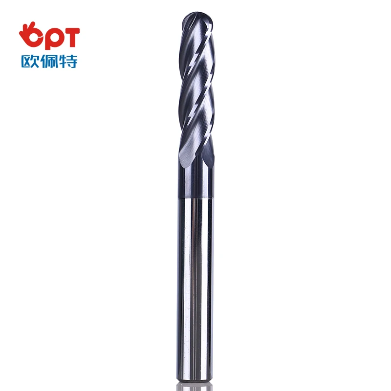 OPT Carbide cutter 6mm Taper ball nose end mills for wood