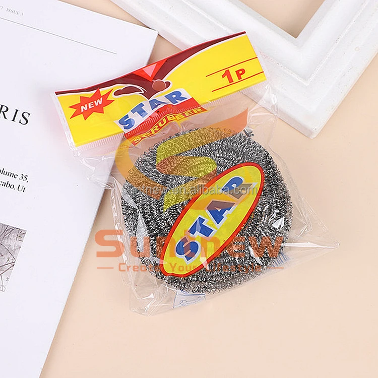 Customized Packaging  stainless steel  Scrubber/scourer/cleaning Ball Cleaning SS 410 Stainless Steel  Scrubber ball