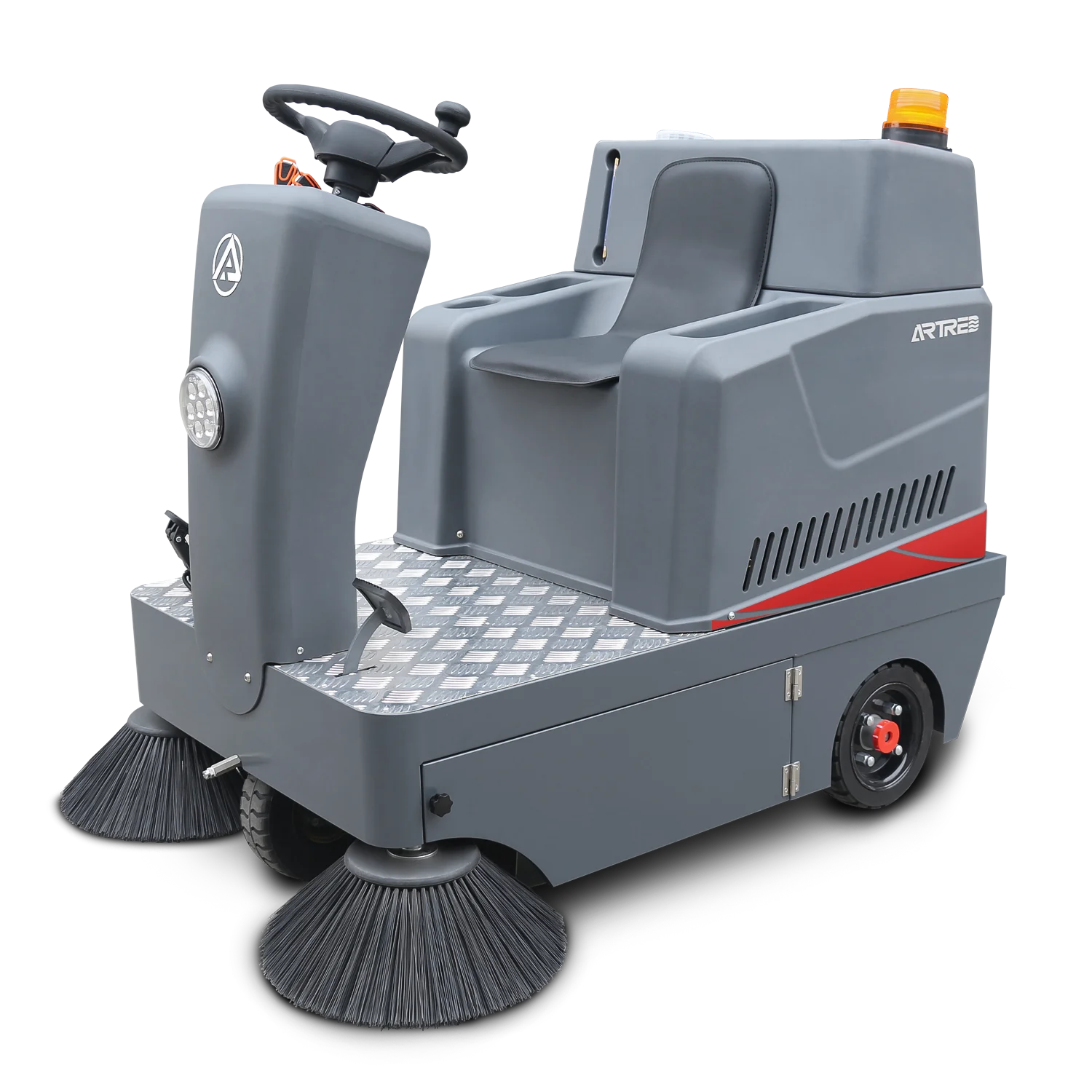 industrial outdoor ride on automatic road sweeper floor cleaning equipment