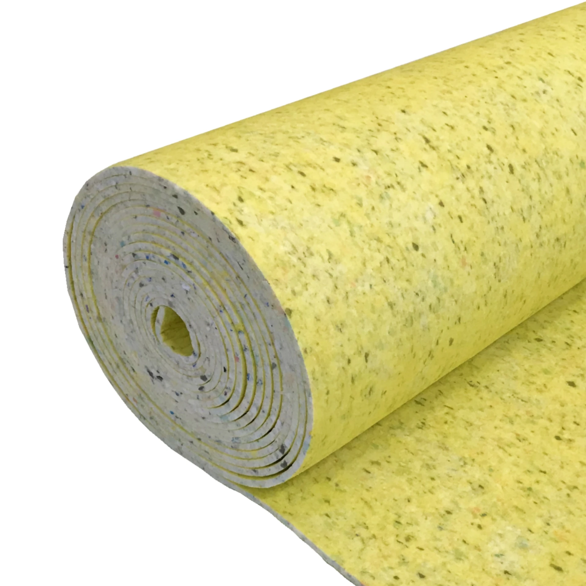 7mm Single-sided non-woven fabric or PE film fire retardant underlay for carpets non slip carpet underlay