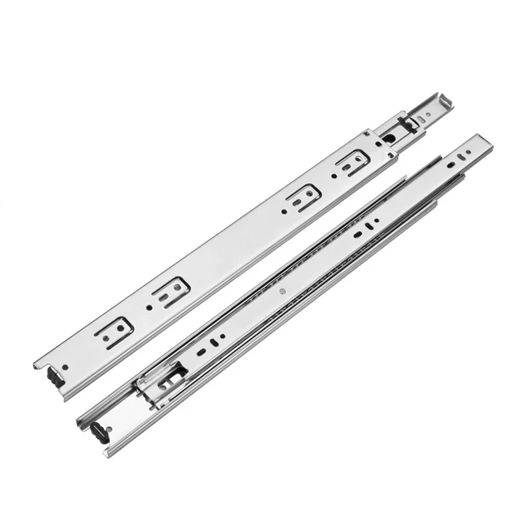 Zinc finish collapsible railing heavy duty drawer slide rail
