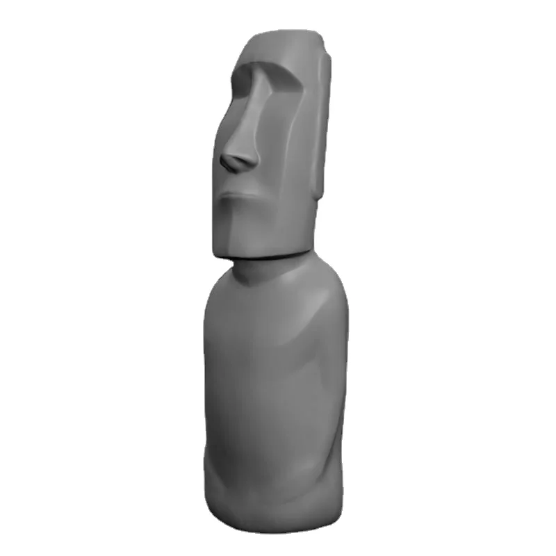  Скульптурная статуя Moai пасхальный остров Полинезия внешнее художественное основание сетчатая скульптура