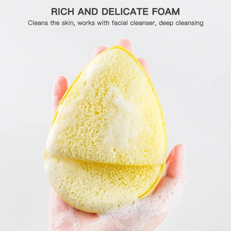Натуральная губка Konjac отшелушивающая для лица очищающая